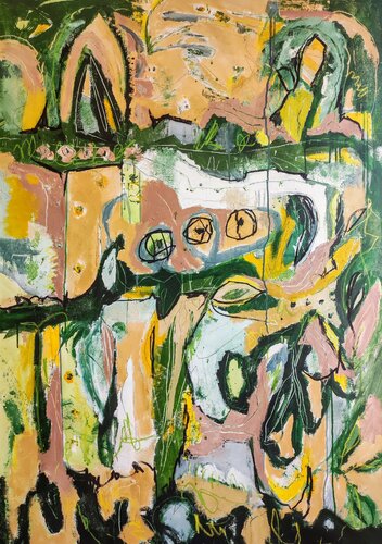 Green leaves van Alfonso Sánchez, Schilderij te koop op Singulart