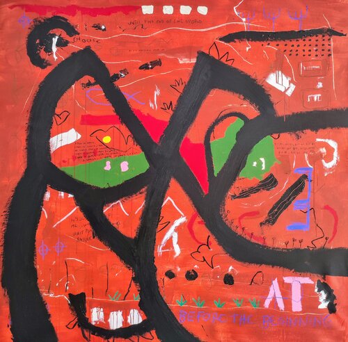 Punto amarillo van Alfonso Sánchez, Schilderij te koop op Singulart