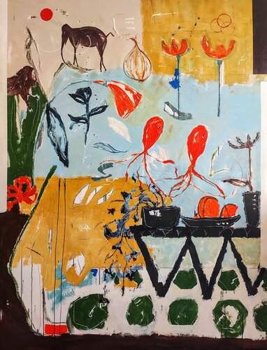 Chauvet & Octopuses van Alfonso Sánchez, Schilderij te koop op Singulart
