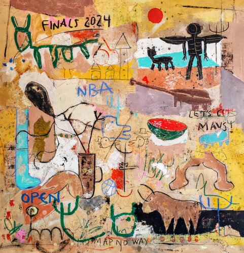 Let's go Mavs! par Alfonso Sánchez, Peinture en vente sur Singulart