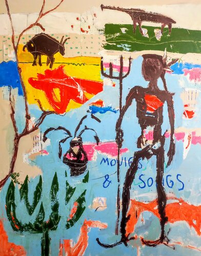 Movies & songs van Alfonso Sánchez, Schilderij te koop op Singulart
