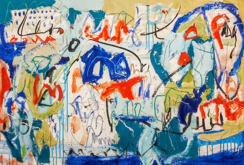 Within 500 Km di Alfonso Sánchez, Pittura in vendita su Singulart