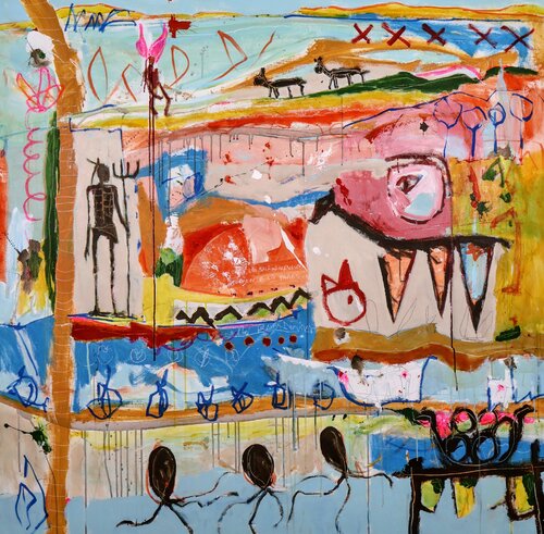 Primitives van Alfonso Sánchez, Schilderij te koop op Singulart