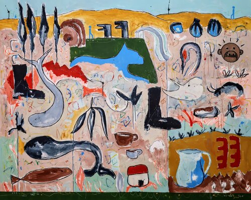 Following someone van Alfonso Sánchez, Schilderij te koop op Singulart