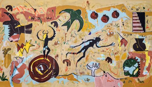 La escalera de Jacob par Alfonso Sánchez, Peinture en vente sur Singulart