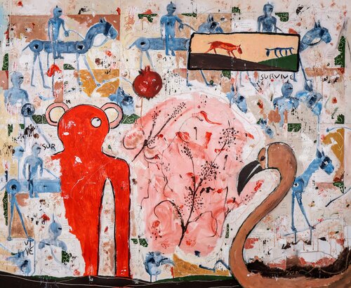 This is your ancestor speaking par Alfonso Sánchez, Peinture en vente sur Singulart