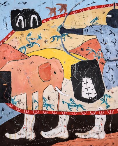 No one can defeat time par Alfonso Sánchez, Peinture en vente sur Singulart