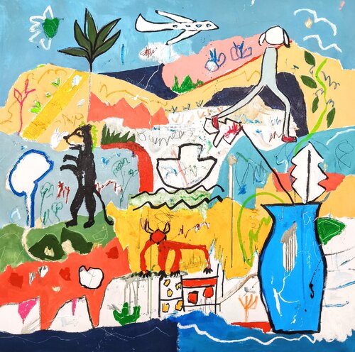 Stay tunned par Alfonso Sánchez, Peinture en vente sur Singulart