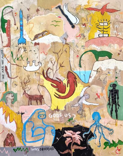 La Panthère des Neiges par Alfonso Sánchez, Peinture en vente sur Singulart