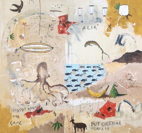 Everybody plays it par Alfonso Sánchez, Peinture en vente sur Singulart