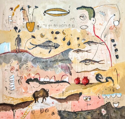 Estamos en medio by Alfonso Sánchez, Painting for Sale on Singulart