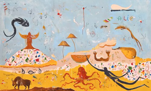 La palabra se desmorona by Alfonso Sánchez, Painting for Sale on Singulart