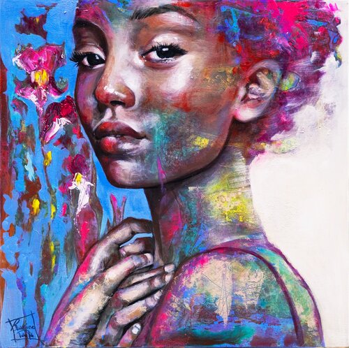 "Anima In Fiore" van Paola Ruggiero, Schilderij te koop op Singulart