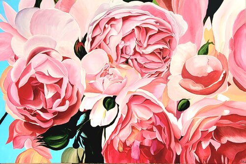 Climbing Rose Abundance by Sylvia Eder, Other Media for Sale on Singulart