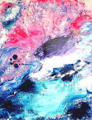 Vibrant sea von Sylvia Eder, Andere Medien kaufen auf Singulart