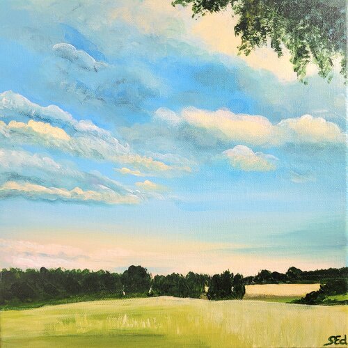Eifel Evening Glow by Sylvia Eder, 회화 for Sale on Singulart