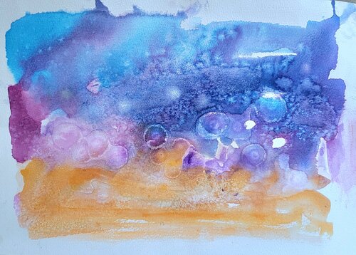 Purple dream di Sylvia Eder, Pittura in vendita su Singulart