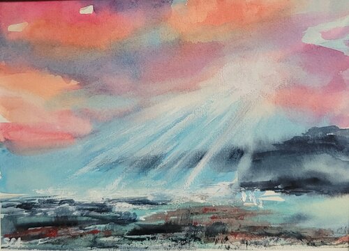Sunset Vibes I von Sylvia Eder, Malerei kaufen auf Singulart