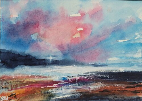 Sunset Vibes II von Sylvia Eder, Malerei kaufen auf Singulart