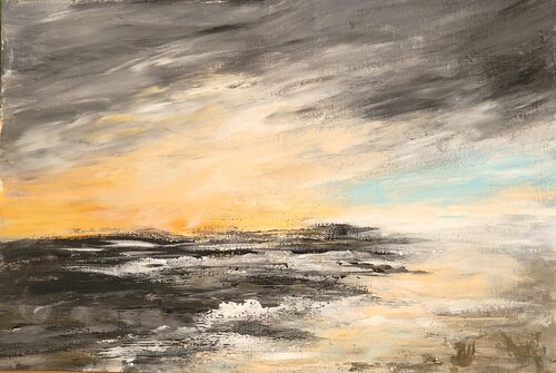 Moody sunset von Sylvia Eder, Malerei kaufen auf Singulart