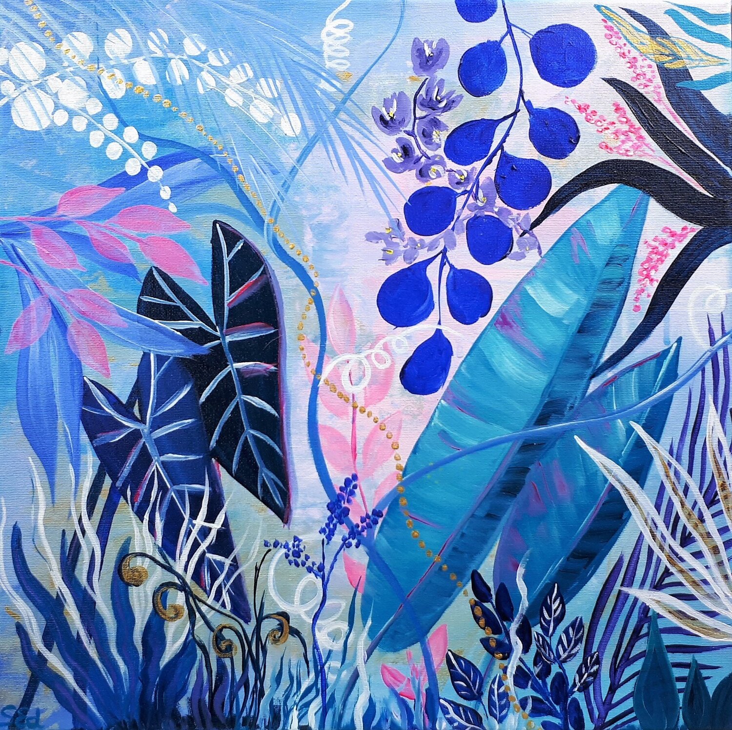 Blue jungle II Sylvia Eder