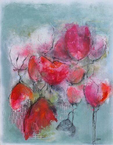 Blossoms II von Sabine Beisert, Malerei kaufen auf Singulart