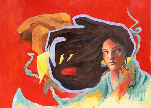 Im Wind by Eva Stauber, Painting for Sale on Singulart