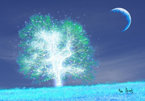 Arbre de vie von Max Parisot du Lyaumont, Druck kaufen auf Singulart