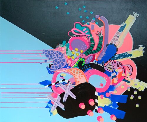 Let's save this planet, darling! by Ricarda Bechstein, Painting for Sale on Singulart