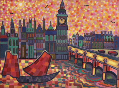The Tower of London de Katherine Arion, Pintura a la venta en Singulart