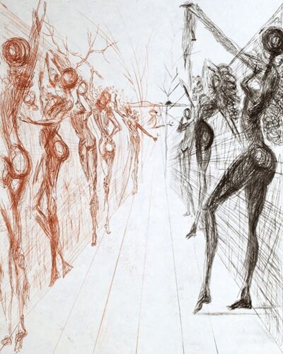 Corridor of Katmandu par Salvador Dalí, Œuvre sur papier en vente sur Singulart