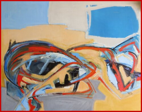 Sieste sur la plage von Yves Maximo, Malerei kaufen auf Singulart