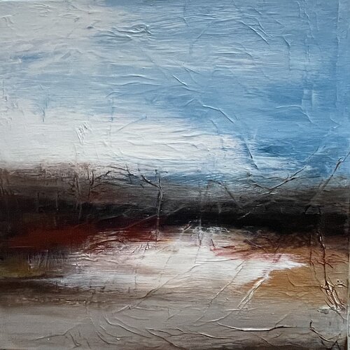 Zwischen Himmel und Frost di Dipl.-Design. Kerstin Nieto Madrid, Pittura in vendita su Singulart