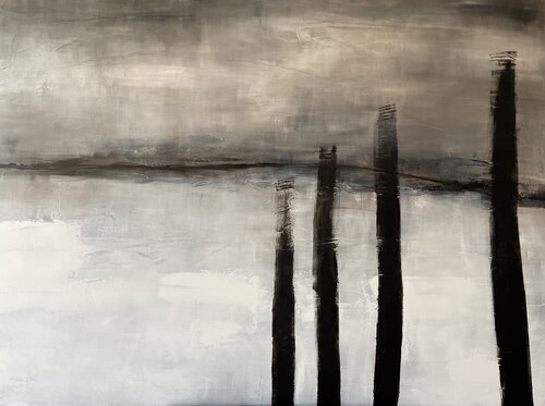 Pilotis par Diane Coso, Peinture en vente sur Singulart