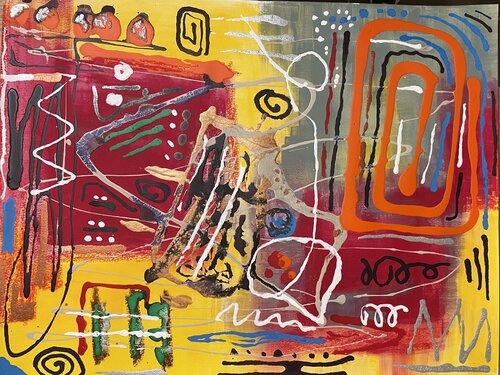 Connection with you par Diane Coso, Œuvre sur papier en vente sur Singulart