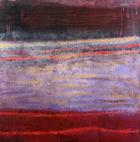 Red Lines par Diane Coso, Peinture en vente sur Singulart