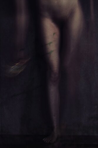 Caterpillar#2_ I fell down because I had tried to go…(canvas printed) van Atsumi Takemoto, Afdruk te koop op Singulart
