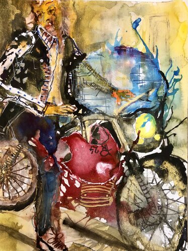 Eine Altherren-Phantasie kommt in Fahrt van Philipp Klein, Werk op papier te koop op Singulart