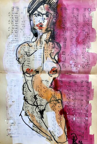 PIN-UP I by Philipp Klein, Work on Paper for Sale on Singulart
