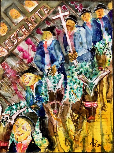 DER PFINGSTRITT by Philipp Klein, Work on Paper for Sale on Singulart
