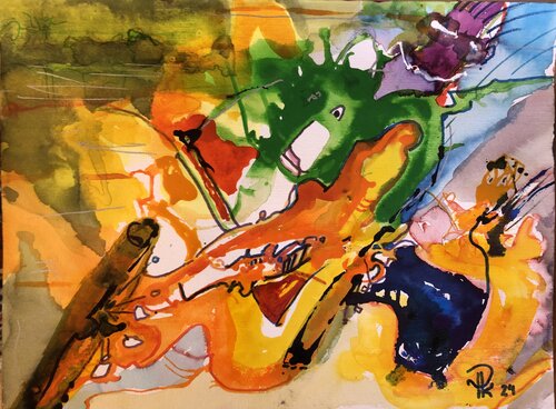 GLÜCK No. 1 par Philipp Klein, Œuvre sur papier en vente sur Singulart