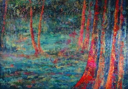 Fluctuat 2 van Corinne FOUCOUIN, Schilderij te koop op Singulart