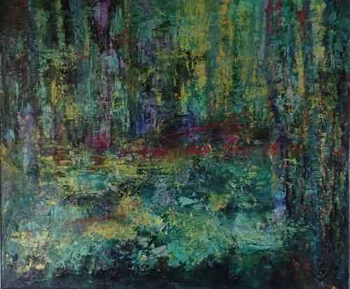 Petit pont du Marais van Corinne FOUCOUIN, Schilderij te koop op Singulart