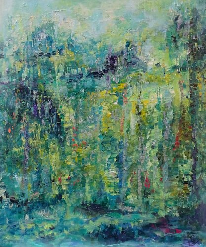 Lianes 2 van Corinne FOUCOUIN, Schilderij te koop op Singulart