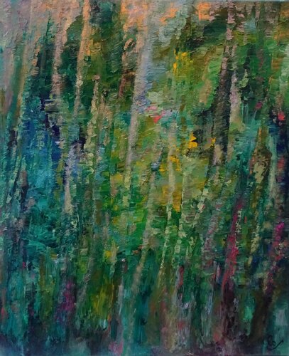 Lianes 4 van Corinne FOUCOUIN, Schilderij te koop op Singulart