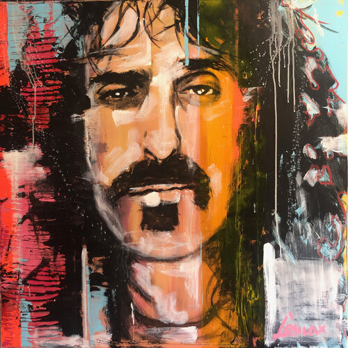 Frank Zappa di Maximilian Lochner "Lomax", Pittura in vendita su Singulart