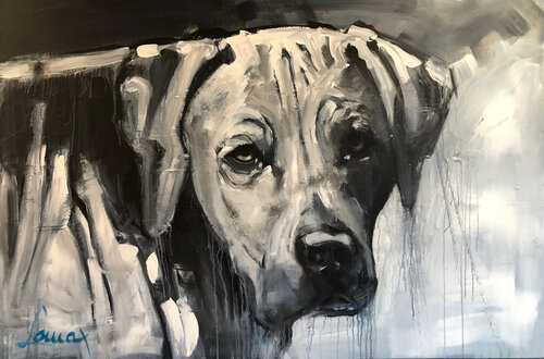 Rhodesian Ridgeback "Paco" di Maximilian Lochner "Lomax", Pittura in vendita su Singulart