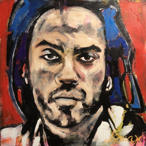 Lenny Kravitz di Maximilian Lochner "Lomax", Pittura in vendita su Singulart