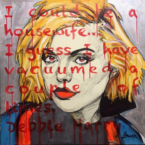Debbie Harry "BLONDIE" Statement-Portrait di Maximilian Lochner "Lomax", Pittura in vendita su Singulart