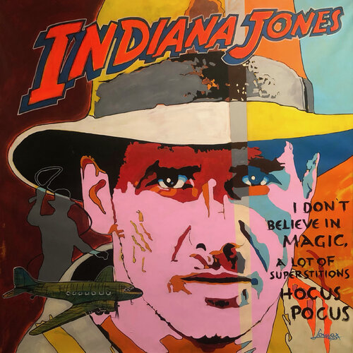 Indiana Jones van Maximilian Lochner "Lomax", Schilderij te koop op Singulart